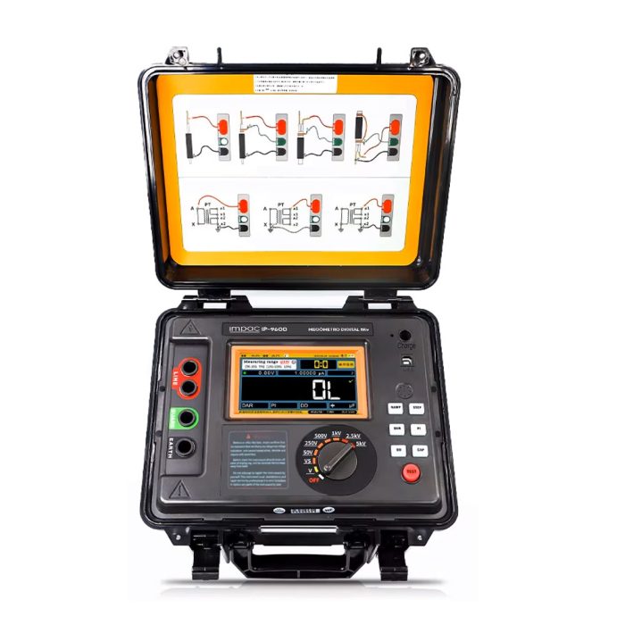 Megohmetro Tensão de Teste DC 5KV IP-9600 - Imagem 5