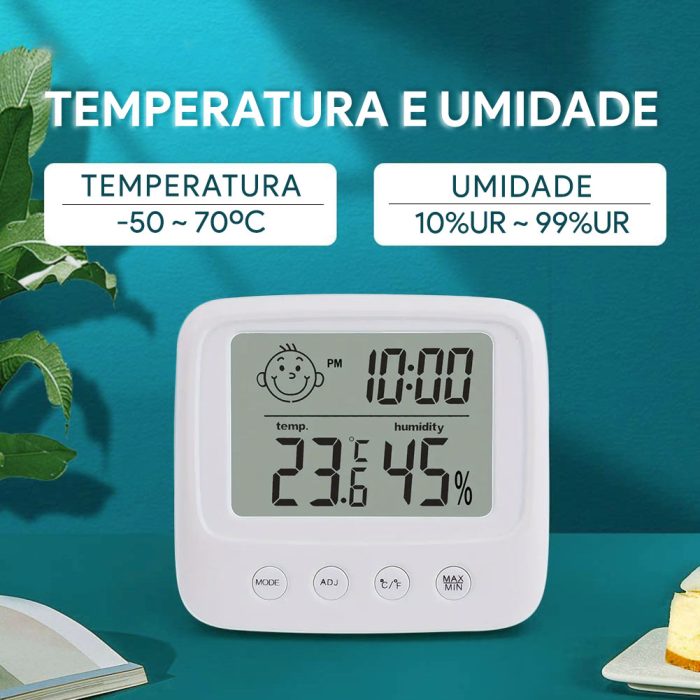 Termohigrômetro digital de parede ou mesa IP-TH01 - Imagem 6