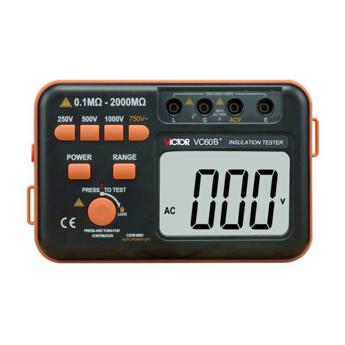Megômetro Digital CAT III 1000V 2000Mohm Victor Vc60b+ - Imagem 2