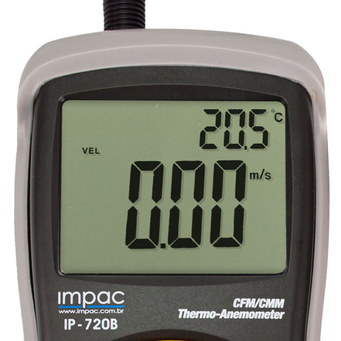 Termo Anemômetro c/ Vazão de Ar CFM/CMM IP-720B Impac - Imagem 3