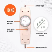 Dinamômetro Analógico Tração e Compressão 10Kg IPA-100N Impac - Imagem 6