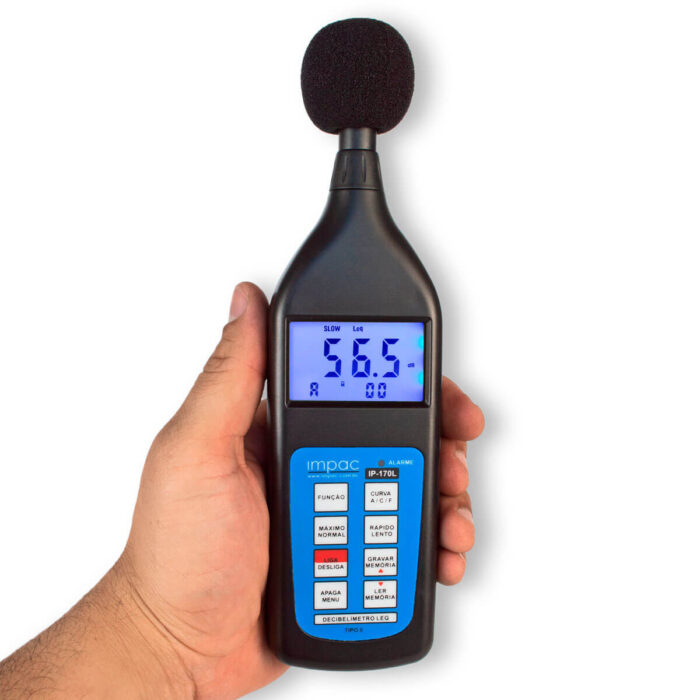 Decibelimetro Leq Digital Portátil IP-170L Impac - Imagem 3