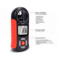 Anemômetro Multifunções 8 em 1 IP-303 iMPAC - Imagem 7