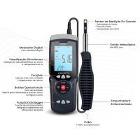 Anemômetro de Fio Quente IP-8911 - Imagem 10