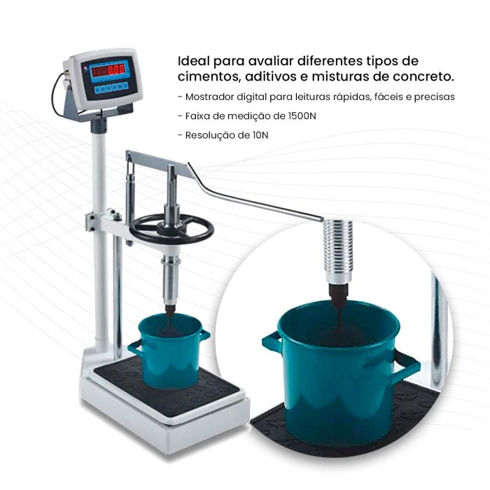 Máquina de Ensaio para Penetração em Concreto 1500N IP-ZC1A - Imagem 8