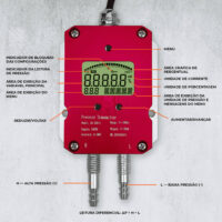 Transmissor de Pressão Diferencial do Ar 0 a 200Pa IPAS-130 Impac - Imagem 5