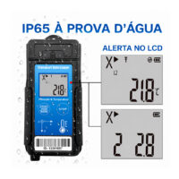 Data Logger de Vibração, Impacto e Temperatura USB 3 Eixos IP65 IPVT-27LOGGER - Imagem 6