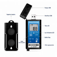 Data Logger de Vibração, Impacto e Temperatura USB 3 Eixos IP65 IPVT-27LOGGER - Imagem 8