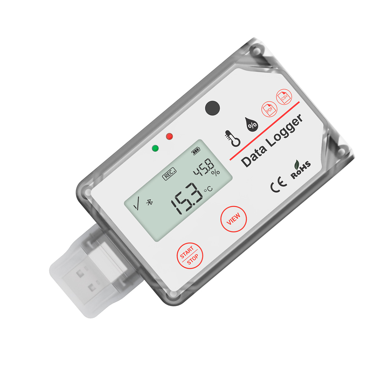 IPTH-50BTLOGGER12-5 Data Logger de Temperatura e Umidade com Bluetooth e USB Impac IPTH-50BTLOGGER - Imagem 1